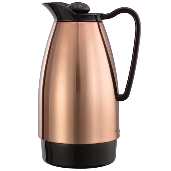 Choice 64 oz. Insulated Thermal Coffee Carafe / Server with Regular and  Decaf Brew Thru Lids - 7 x 6 3/8