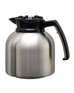 Brew 'N' Pour®, Vacuum Insulated Decanter, Stainless Vacuum, Original Brew-Thru Lid, 1.9 Liter, Brushed Stainless and Black