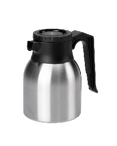 Brew-Thru Mini Carafe, Vacuum Insulated Carafe, Stainless Vacuum, 0.7 Liter, Brushed Stainless and Black