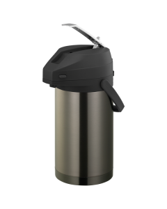 CTAL30BLDT - Stainless Lever Lid Airpot 3.0 Liter (101.4 oz.) Black/Dark Tungsten