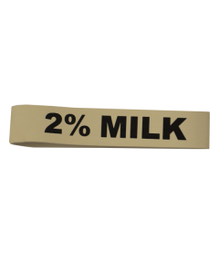 Flavor Band, Rubber ID Band, Single, 2% Milk, White