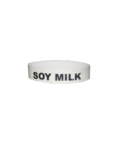 Flavor Band, Rubber ID Band, Single, Soy Milk, White