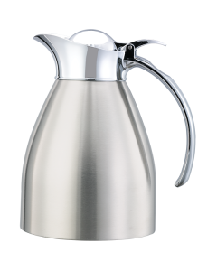 Marquette Series 0.6-Liter Stainless Vacuum Insulated Carafe with Flip-Top Lid in Brushed Stainless