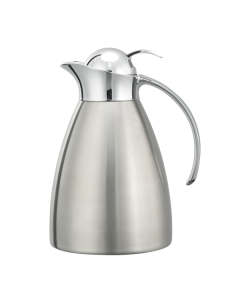 Marquette Series, Vacuum Insulated Carafe,  Stainless Vacuum, 1 Liter, Push Button, Brushed with Polished Accents
