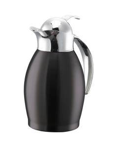 Nicollet Series 0.6-Liter Stainless Vacuum Insulated Carafe with Push Button Lid in Black Onyx