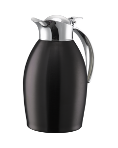 Nicollet Series 1-Liter Stainless Vacuum Insulated Carafe with Flip-Top Lid in Black Onyx