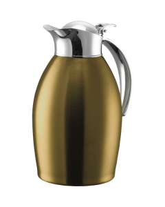 Nicollet Series 1-Liter Stainless Vacuum Insulated Carafe with Flip-Top Lid in Vintage Gold