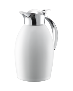 Nicollet Series 1-Liter Stainless Vacuum Insulated Carafe with Flip-Top Lid in Radiant White