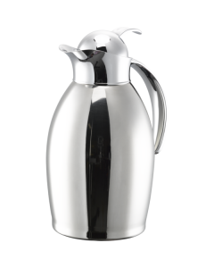 Nicollet Series 1-Liter Stainless Vacuum Insulated Carafe with Push Button Lid in Polished Stainless