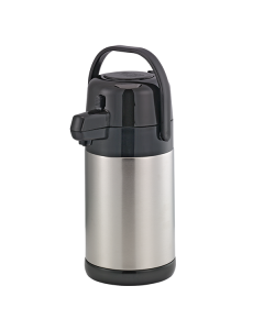 SECA19S - Stainless Lined/Push Airpot 1.9 Liter (64.2 oz.) Stainless