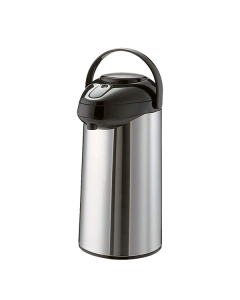 SSA250 - SS Lined Lever Lid Airpot 2.5 L (84.5 oz.) Brushed with Black Accents