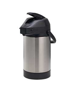 SVAP25L - Lever Lid Airpot, SS Lined 2.5 L (84.5 oz.) Brushed with Black Accents