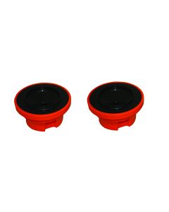 Insulated Coffee Decanter, Replacement Lid, Decaf Lid, Black and Orange