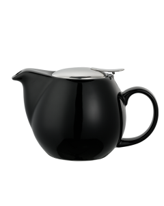TPCV16BL - Oval Tea Pot, 16 oz (0.47 liter), Black