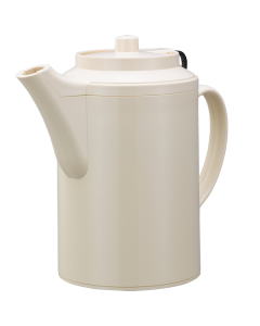 Original Plastic Teapot, Double Wall Plastic Teapot, Tethered, 16 Ounce, Almond