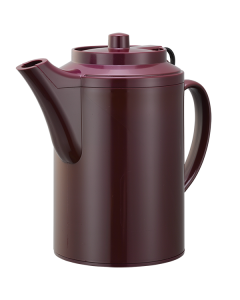 Original Plastic Teapot, Double Wall Plastic Teapot, Tethered, 16 Ounce, Burgundy