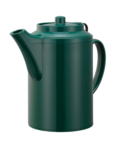 Original Plastic Teapot, Double Wall Plastic Teapot, Tethered, 16 Ounce, Forest Green