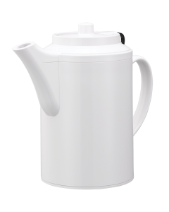 Original Plastic Teapot, Double Wall Plastic Teapot, Tethered, 16 Ounce, White