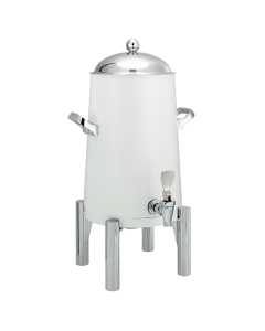 Flame Free™ Thermo-Urn™, Vacuum Insulated Urn, Stainless Vacuum, Round Legs, Dome Lid, 3 Gallon, White