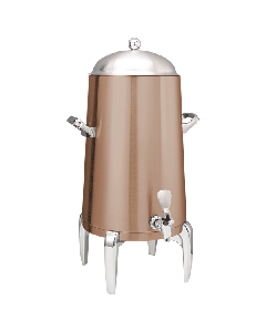 Flame Free™ Thermo-Urn™ Metallic Elements, Vacuum Insulated Urn, Stainless Vacuum, Modern Legs, Dome Lid, 5 Gallon, Rose Gold