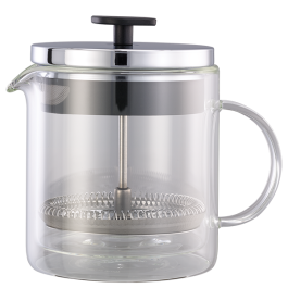 TJ Riley French Coffee Press 8 12 H x 6 516 W x 4 D Clear - Office Depot