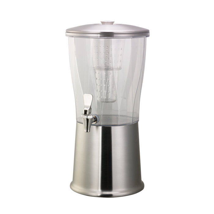 Elite Cold Beverage Dispenser, Stainless Beverage Dispenser, Stainless Spigot, 3 Gallon, Brushed