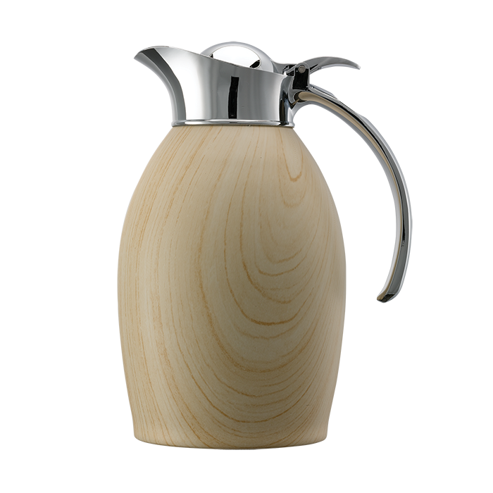 Nicollet Series, Vacuum Insulated Carafe, Stainless Vacuum, 1 liter, Flip  Top, Italian Leather