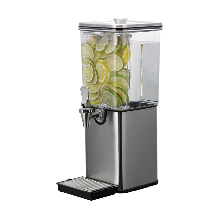 Square Infusion, Stainless Beverage Dispenser, Traditional Spigot