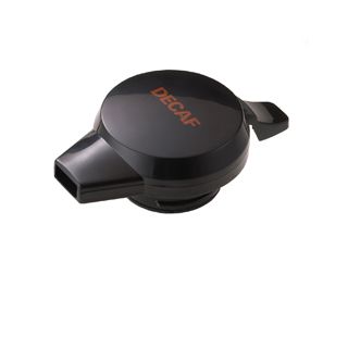 New Generation® Server Replacement Push Button "DECAF" Lid in Black and Orange