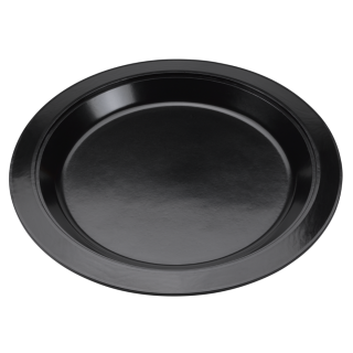 Round Thermo-Plate® Platter Insulated Serving Plate Xtra Large Black Holder