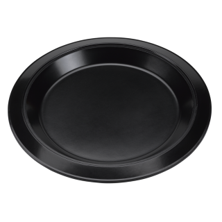 Round Thermo-Plate® Platter Insulated Serving Plate Large Black Holder