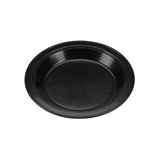 Round Thermo-Plate® Platter Insulated Serving Plate Small Black Holder