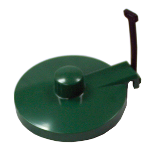 Original Plastic Teapot Parts, Replacement Lid, Tethered, Forest Green