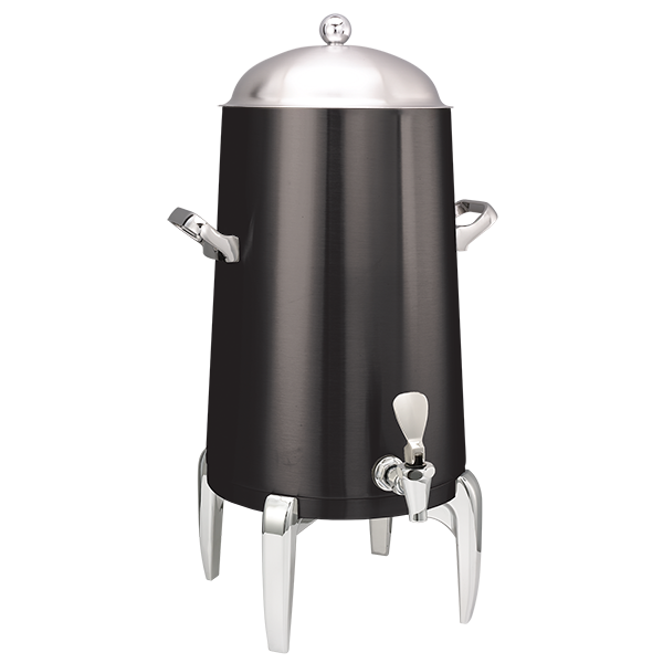 Service Ideas URN30VBLRG 3 Gal Low Volume Dispenser Coffee Urn w/ 1 Tank, Thermal, Vacuum Insulation, Black Coffee Chafer Urn